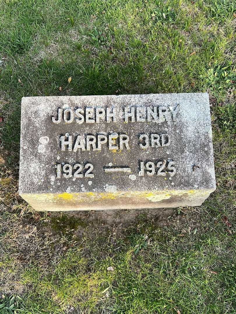 Joseph Henry Harper Third's grave. Photo 3