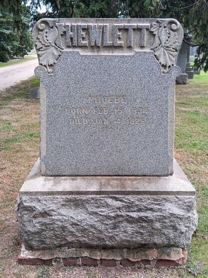 Phoebe Hewlett's grave. Photo 2