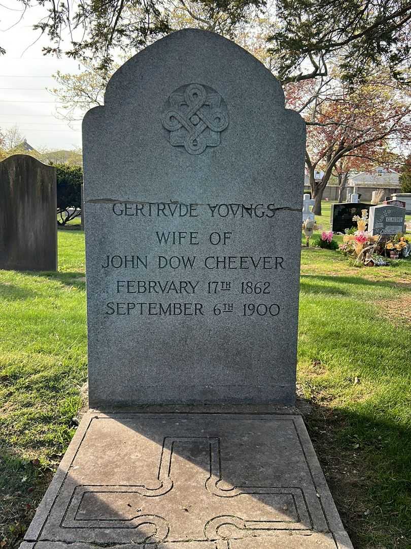 Gertrude Yovngs Cheever's grave. Photo 2