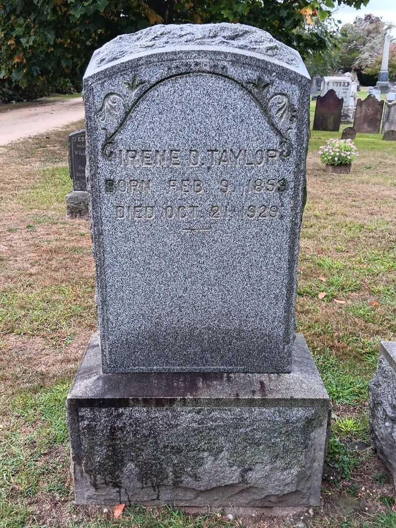 Irene D. Taylor's grave. Photo 2