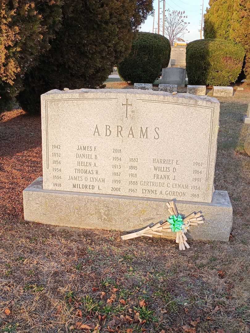 Frank James Abrams's grave. Photo 2