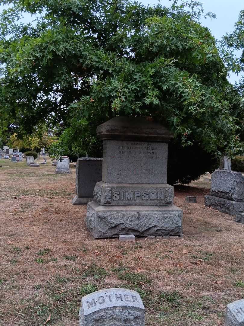 David S. Simpson's grave. Photo 2