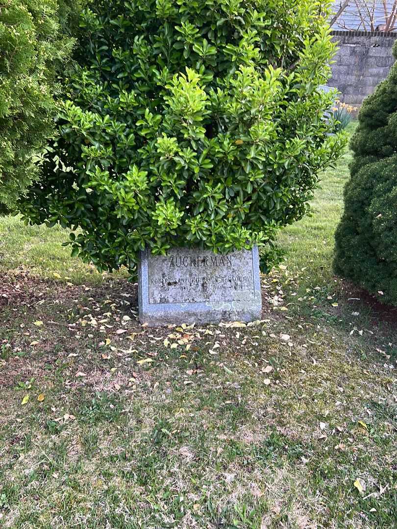 Robert Sanford Zuckerman's grave. Photo 1