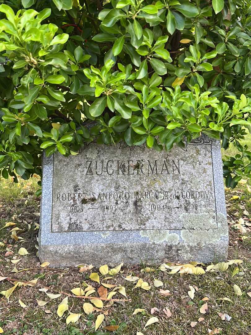 Robert Sanford Zuckerman's grave. Photo 2