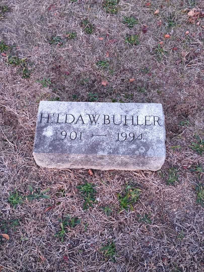 Hilda W. Buhler's grave. Photo 2
