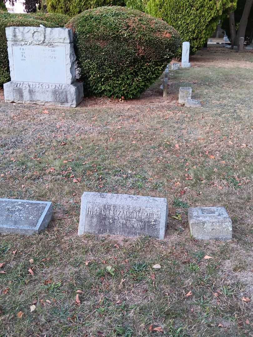 Helen Elizabeth Jackson Hague's grave. Photo 1