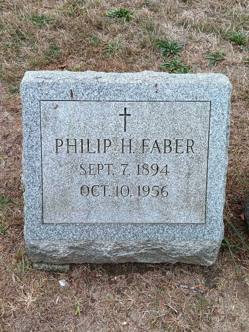 Philip H. Faber's grave. Photo 2