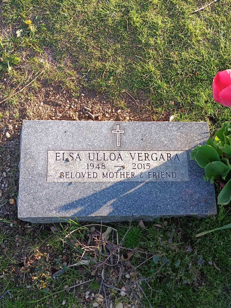 Elsa Ulloa Vergara's grave. Photo 1