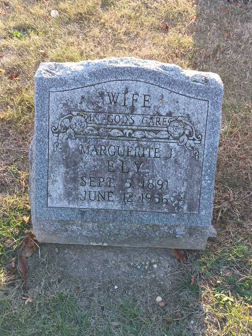 Marguerite J. Ely's grave. Photo 3
