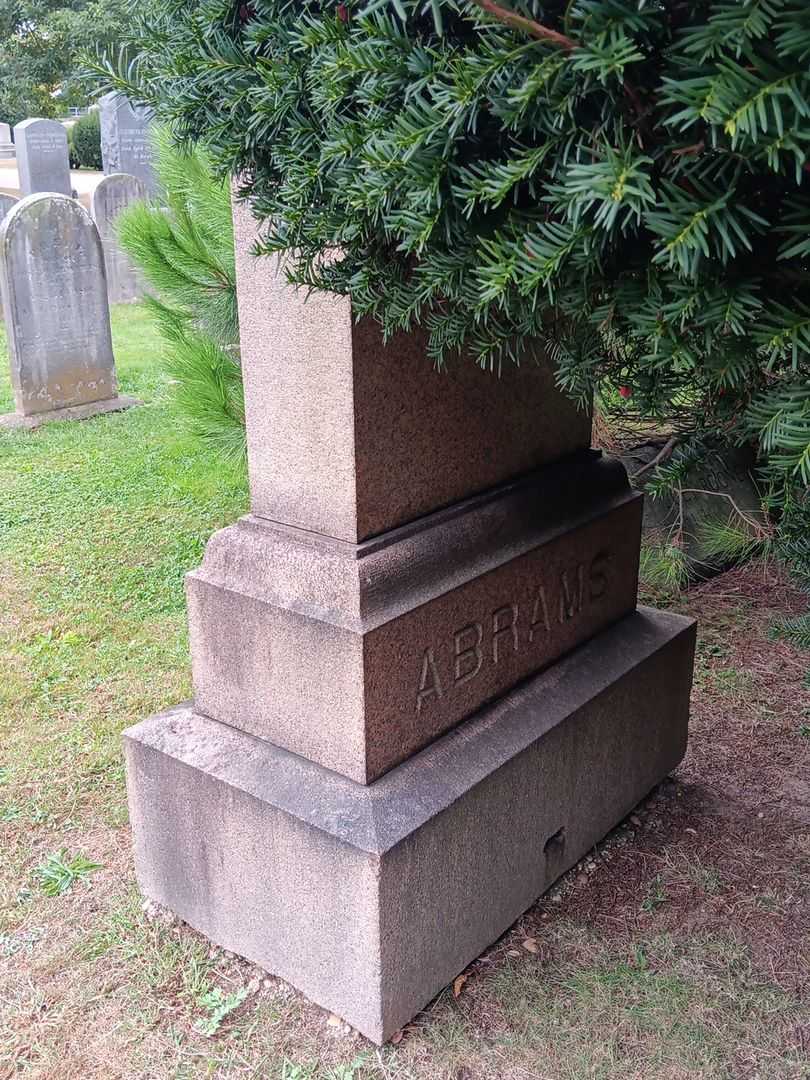 Charles E. Abrams's grave. Photo 2