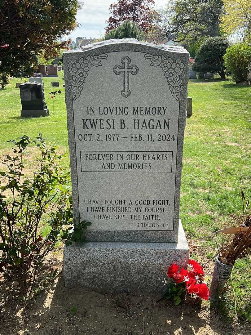 Kwesi B. Hagan's grave. Photo 2