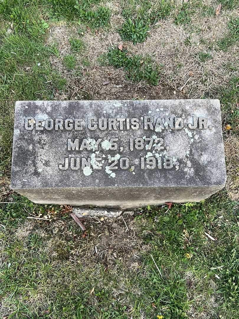George Curtis Rand Junior's grave. Photo 3