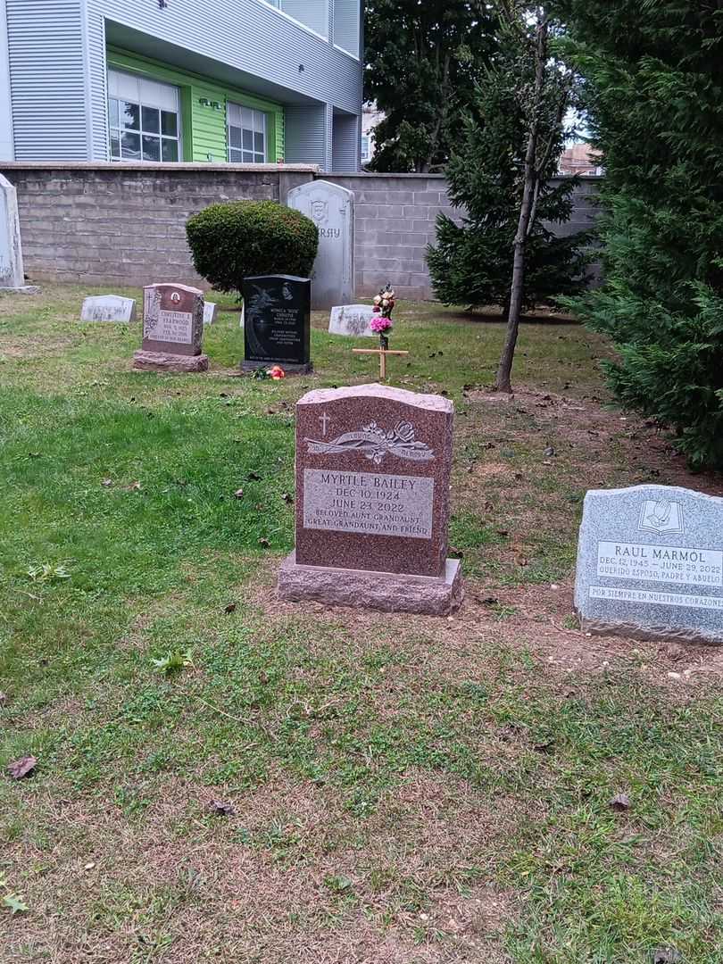 Myrtle Bailey's grave. Photo 1