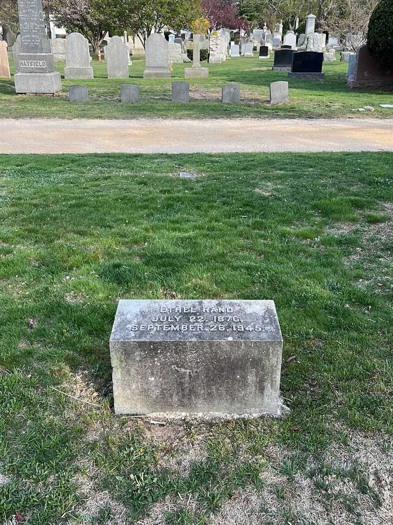 Ethel Rand's grave. Photo 2