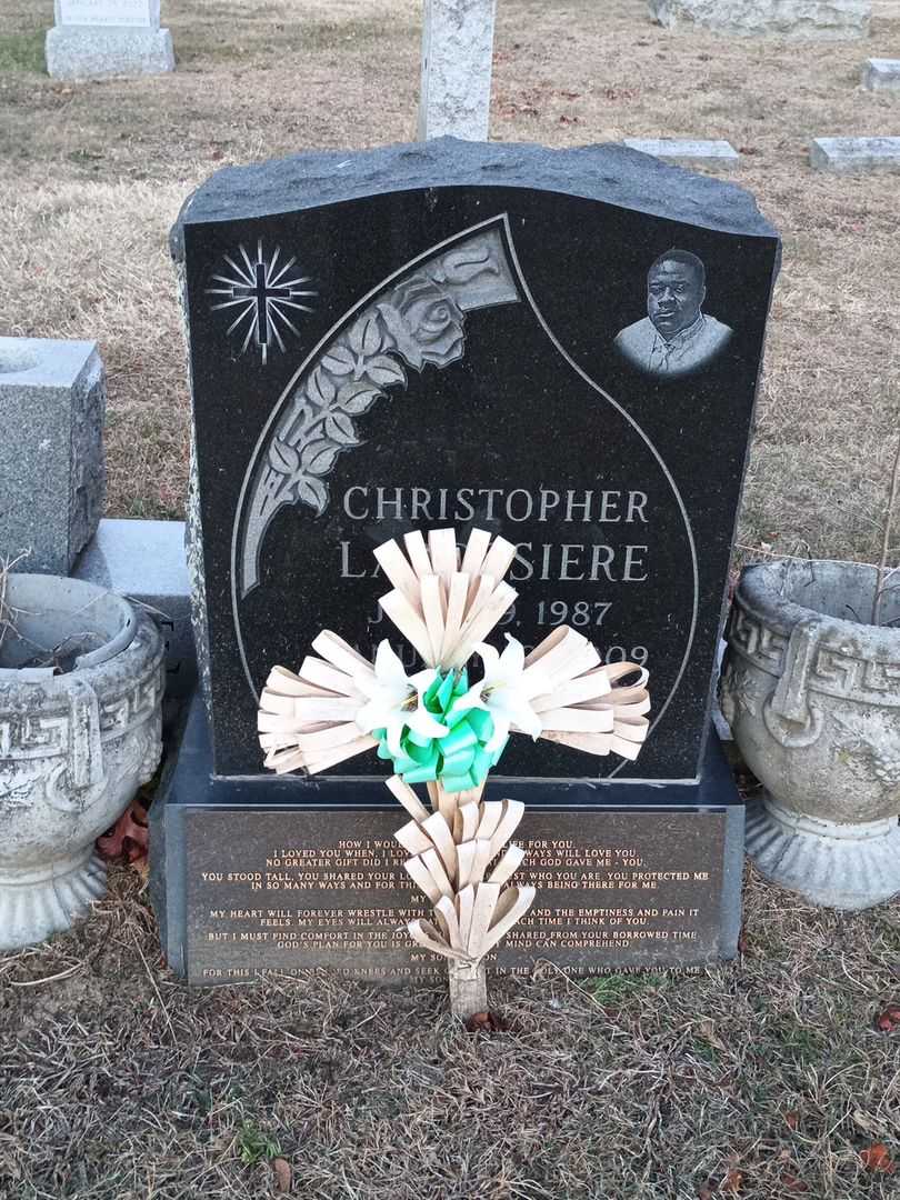 Christopher Labossiere's grave. Photo 2