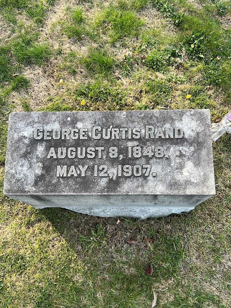 George Curtis Rand's grave. Photo 3