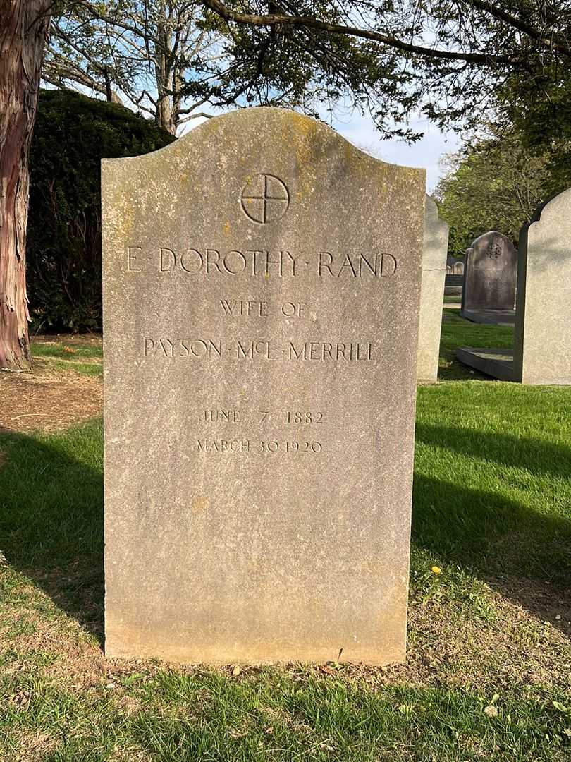 E. Dorothy Merrill's grave. Photo 3