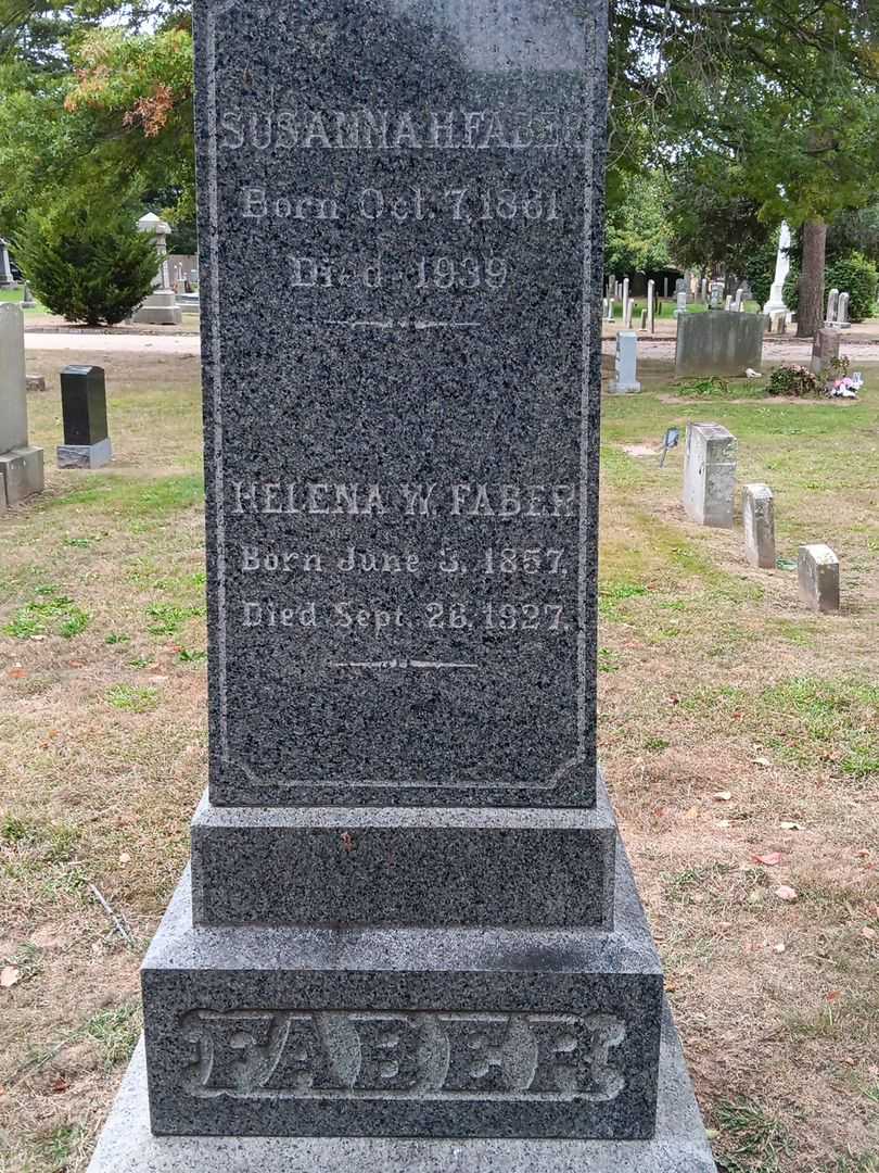 Susanna H. Faber's grave. Photo 2