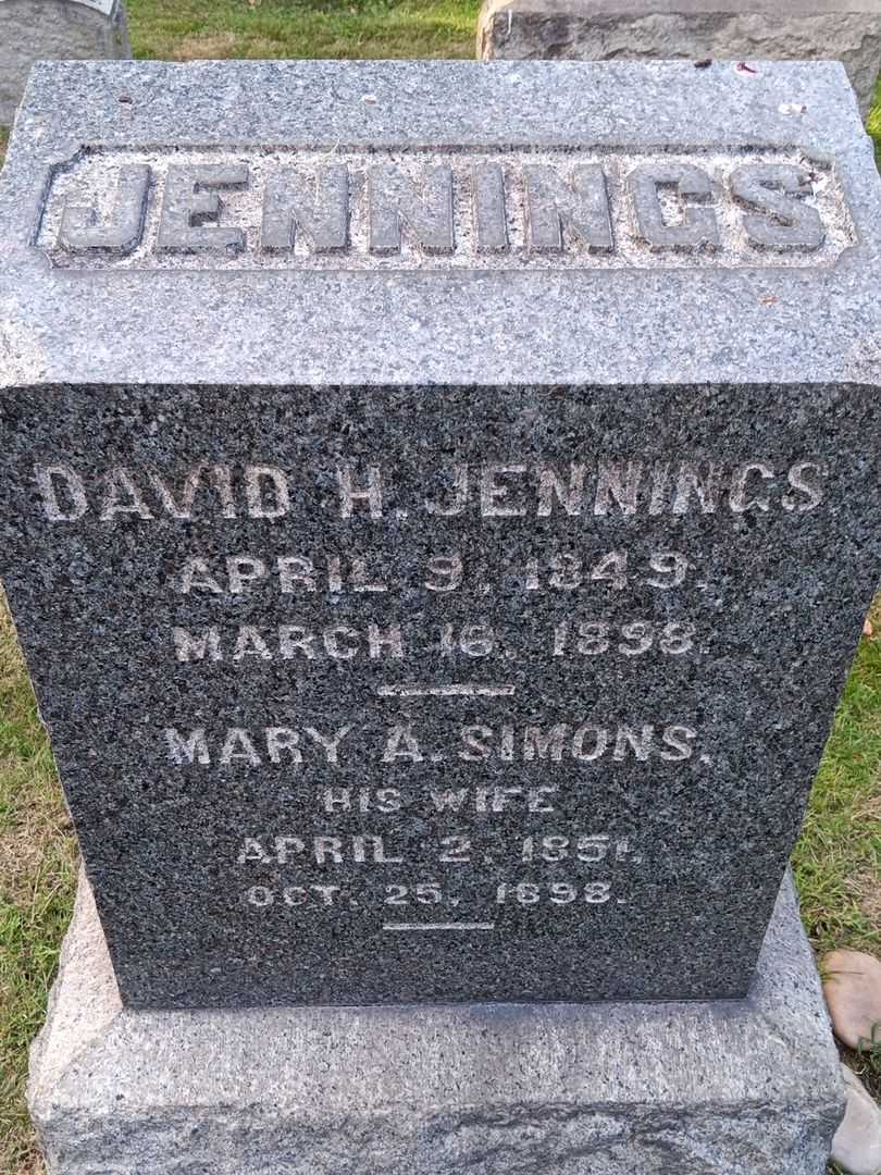 David H. Jennings's grave. Photo 3