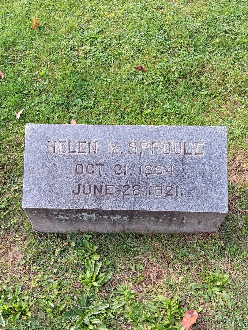 Helen M. Sproule's grave. Photo 4