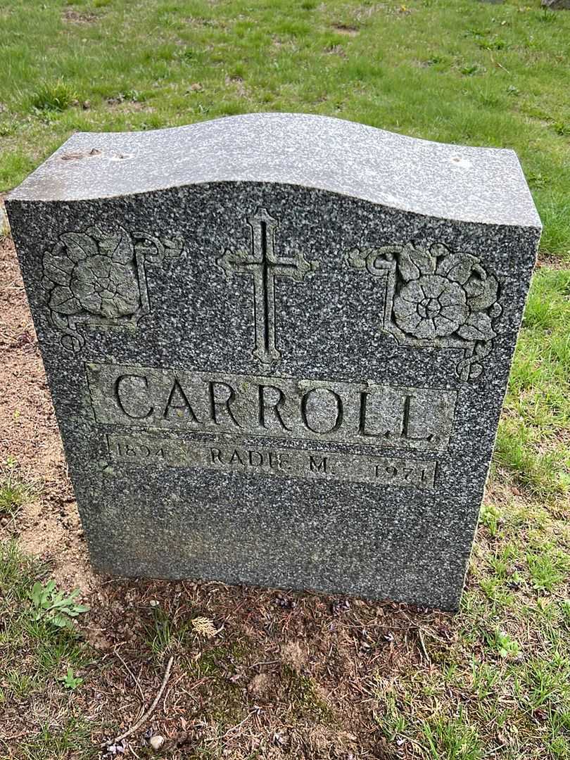 Radie May Carroll's grave. Photo 2