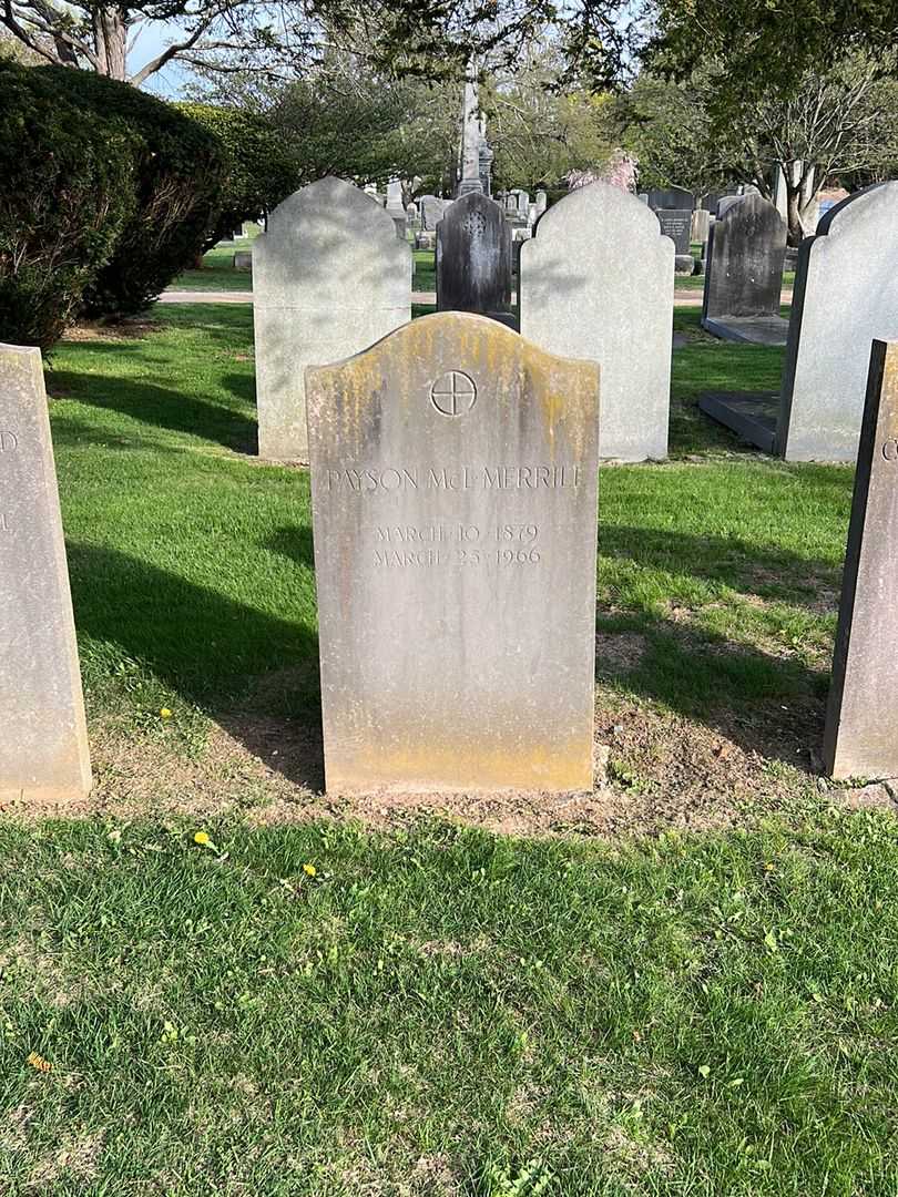 Payson McLane Merrill's grave. Photo 2