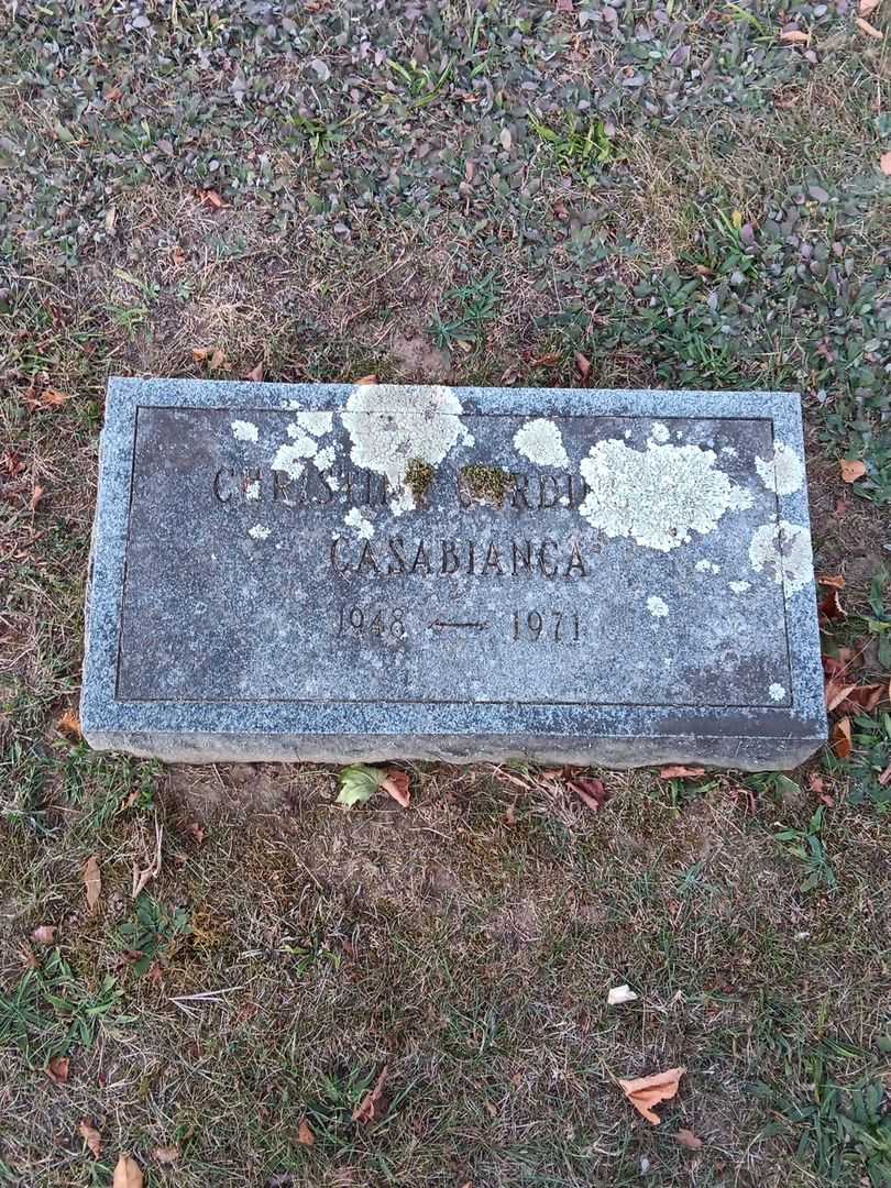 Jeanne C. "Christine" Casabianca's grave. Photo 2