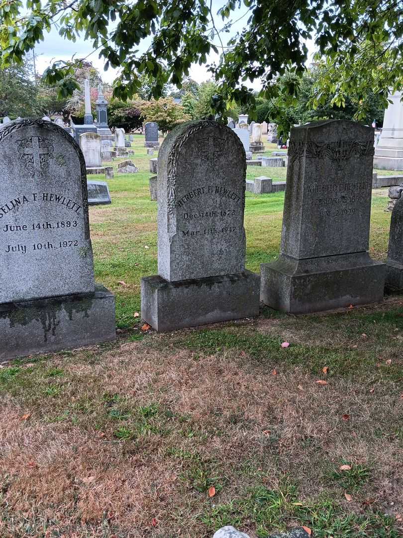 Herbert E. Hewlett's grave. Photo 1