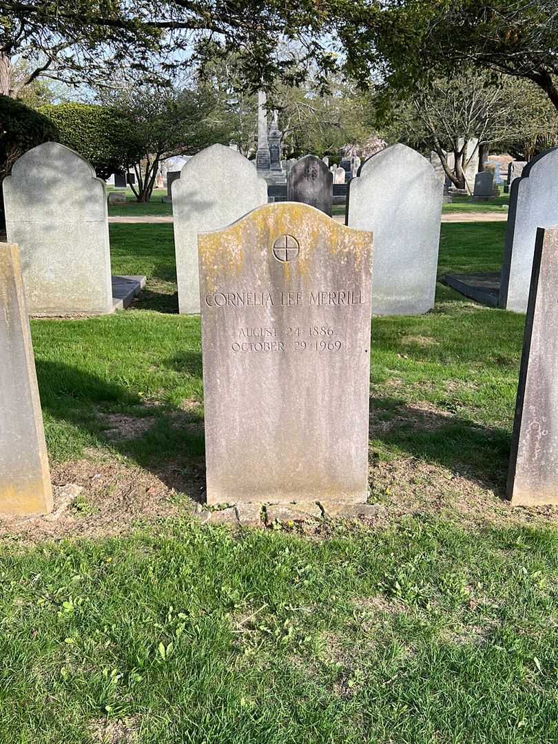 Cornelia Lee Merrill's grave. Photo 2