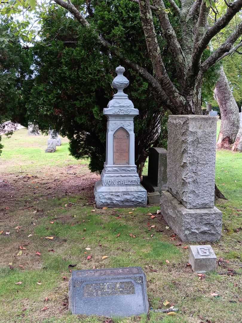 Kate Von Salzen's grave. Photo 1