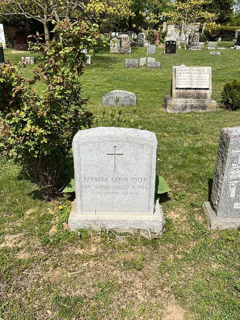 Barbara Eaton Tyler's grave. Photo 1