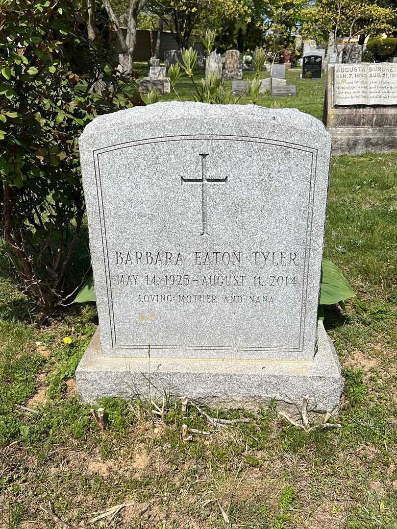 Barbara Eaton Tyler's grave. Photo 2