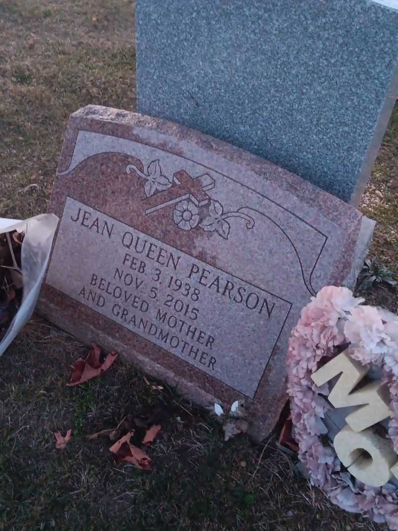 Jean Queen Pearson's grave. Photo 2