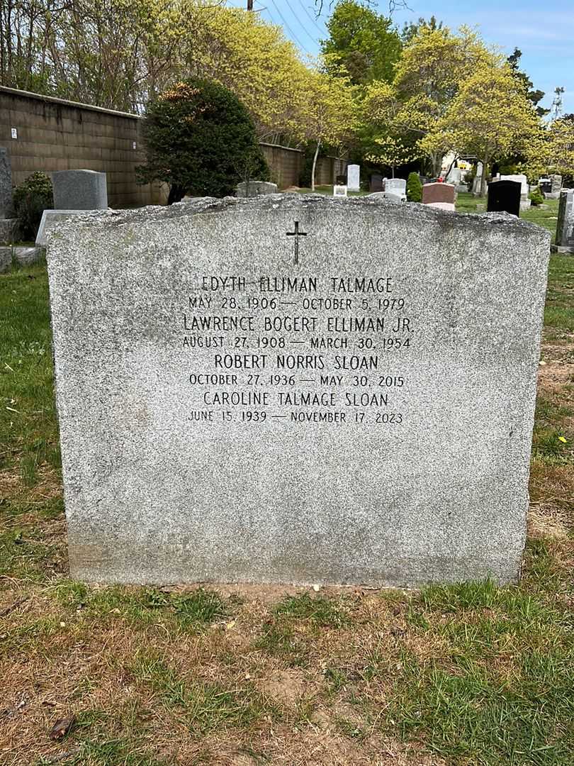 Caroline Talmage Sloan's grave. Photo 2