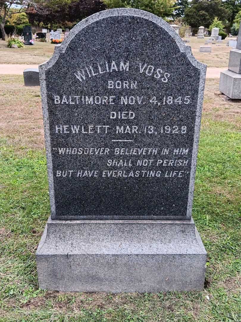 William Voss's grave. Photo 2