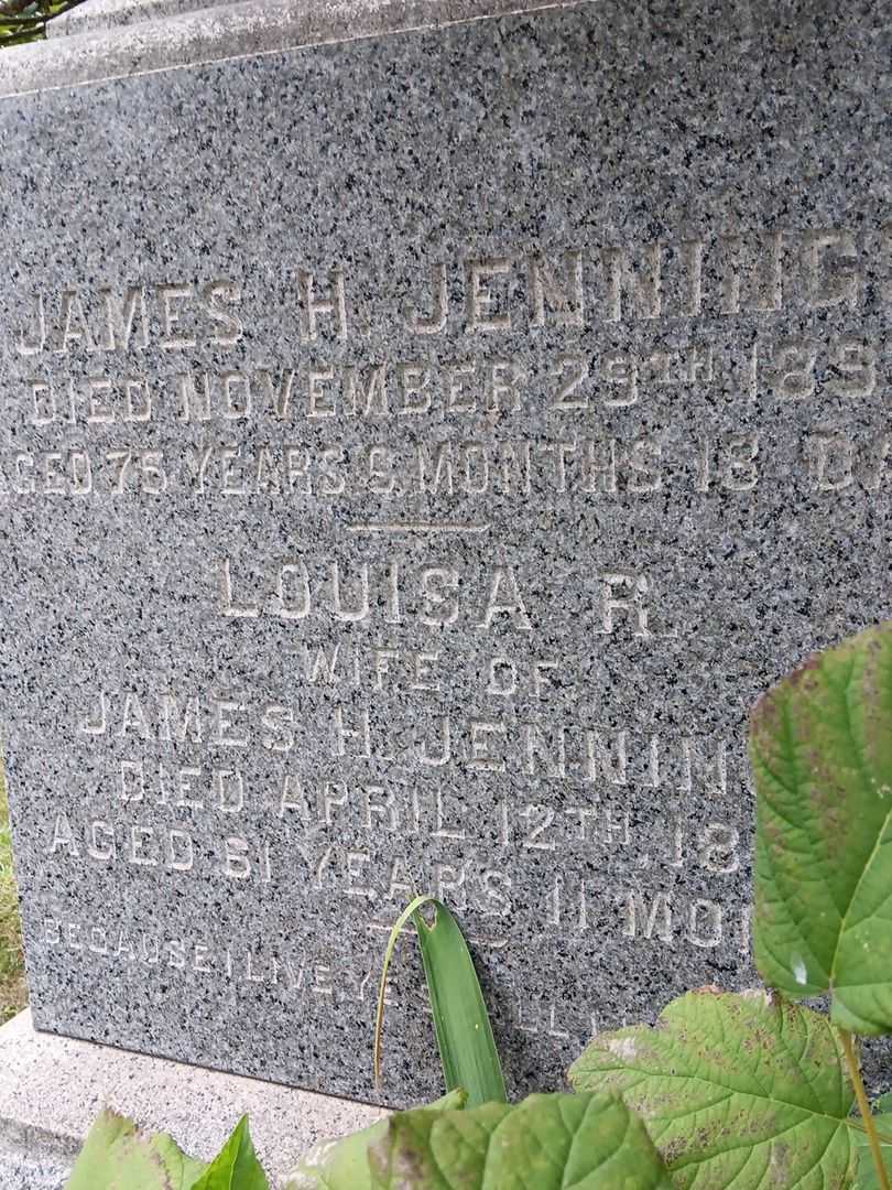 James H. Jennings's grave. Photo 3