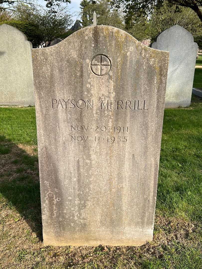 Payson Peter Merrill's grave. Photo 3