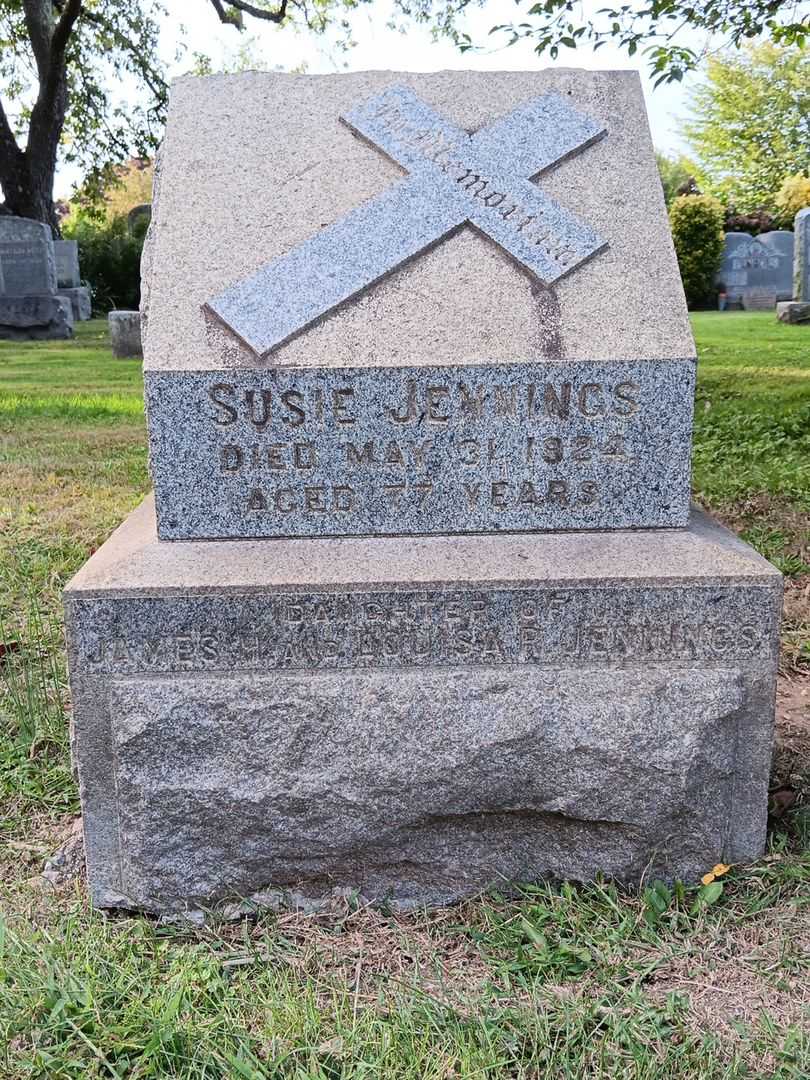 Susie Jennings's grave. Photo 2