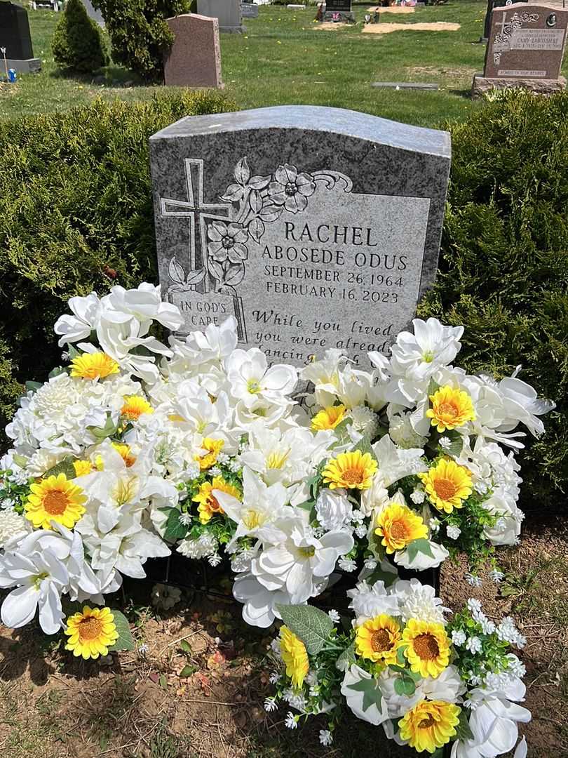 Rachel Abosede Odus's grave. Photo 2