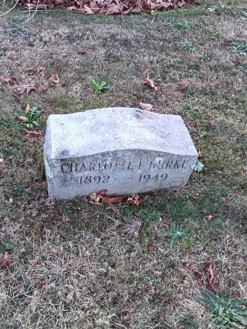 Charlotte E. Burke's grave. Photo 2