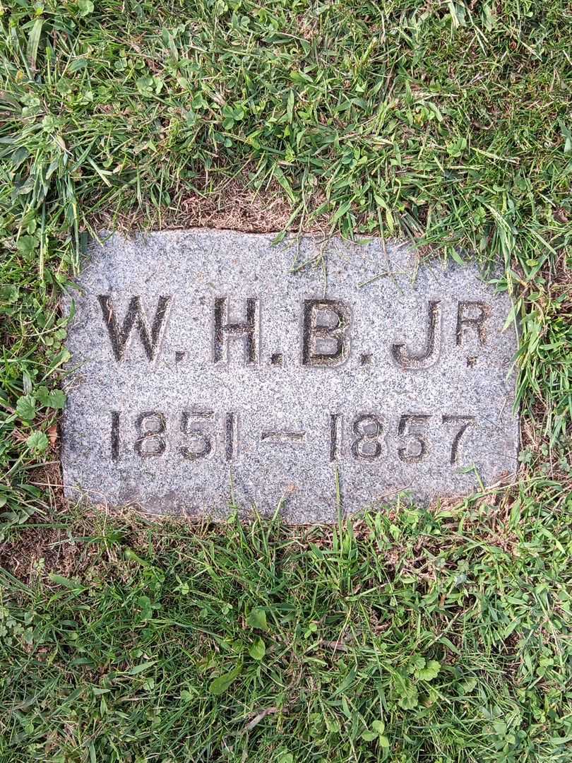 W. H. B. Junior's grave. Photo 2