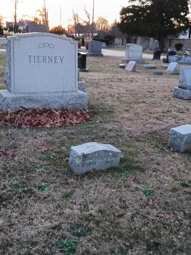 Charlotte E. Burke's grave. Photo 3