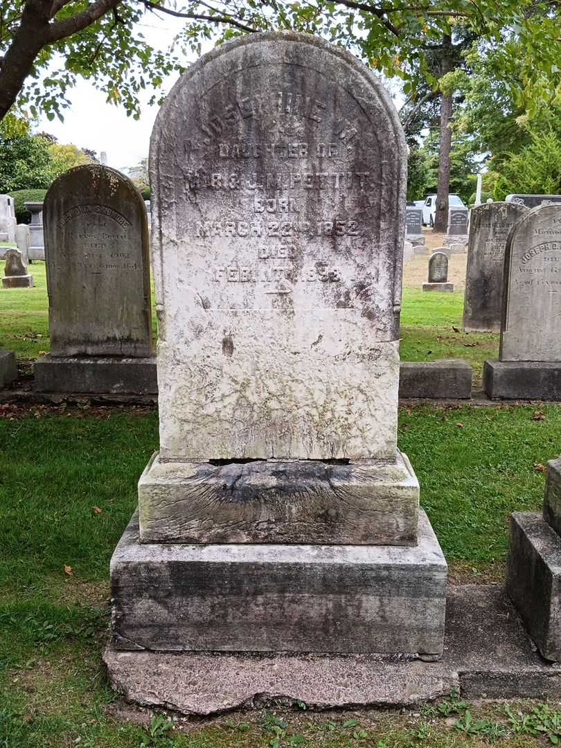 Josephine M. Pettit's grave. Photo 3