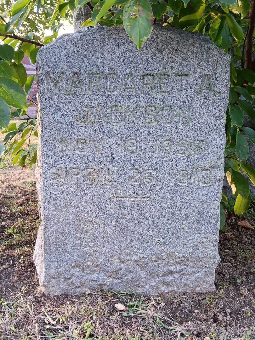 Margaret A. Jackson's grave. Photo 2